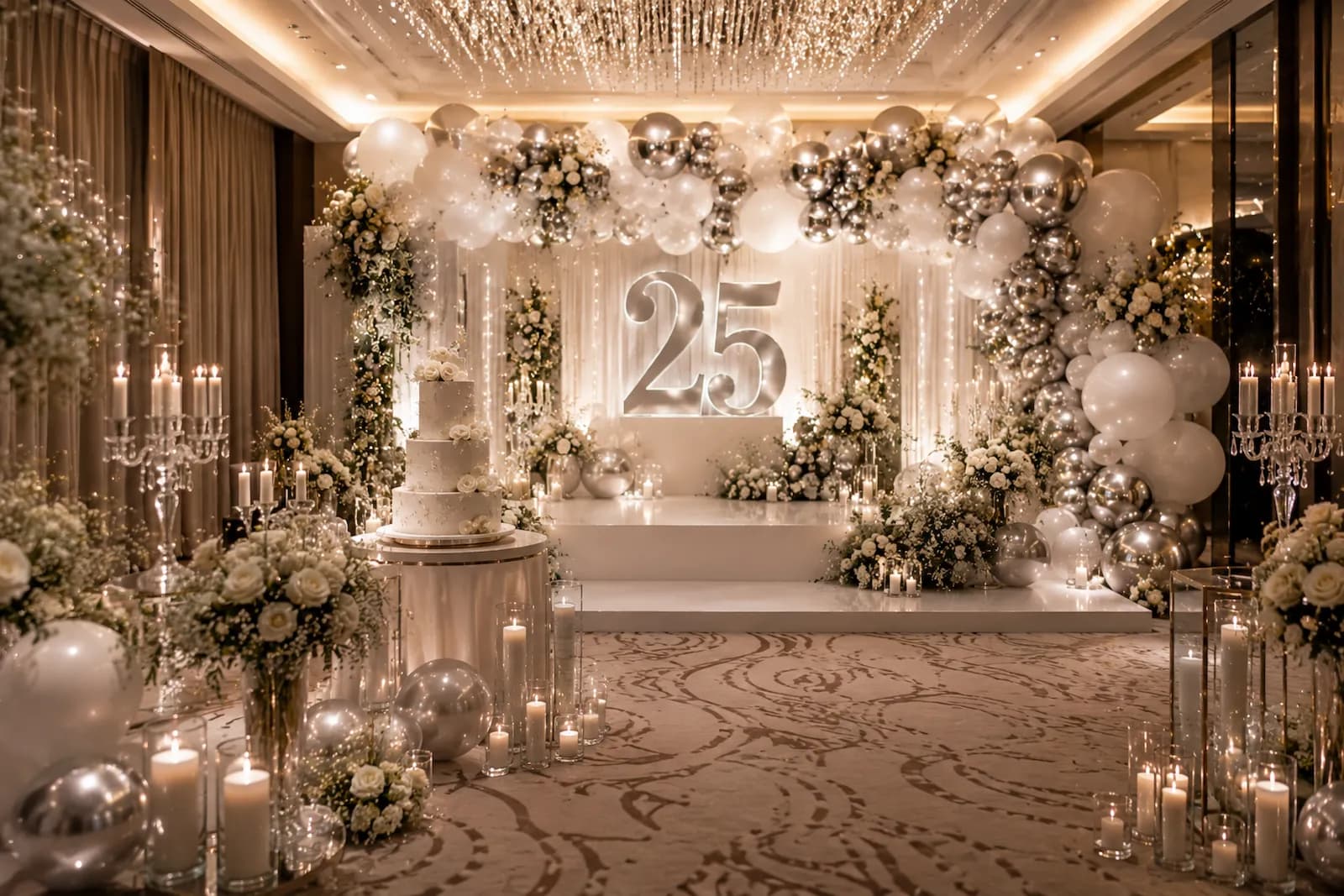 25th Anniversary Decoration Setup Delhi
