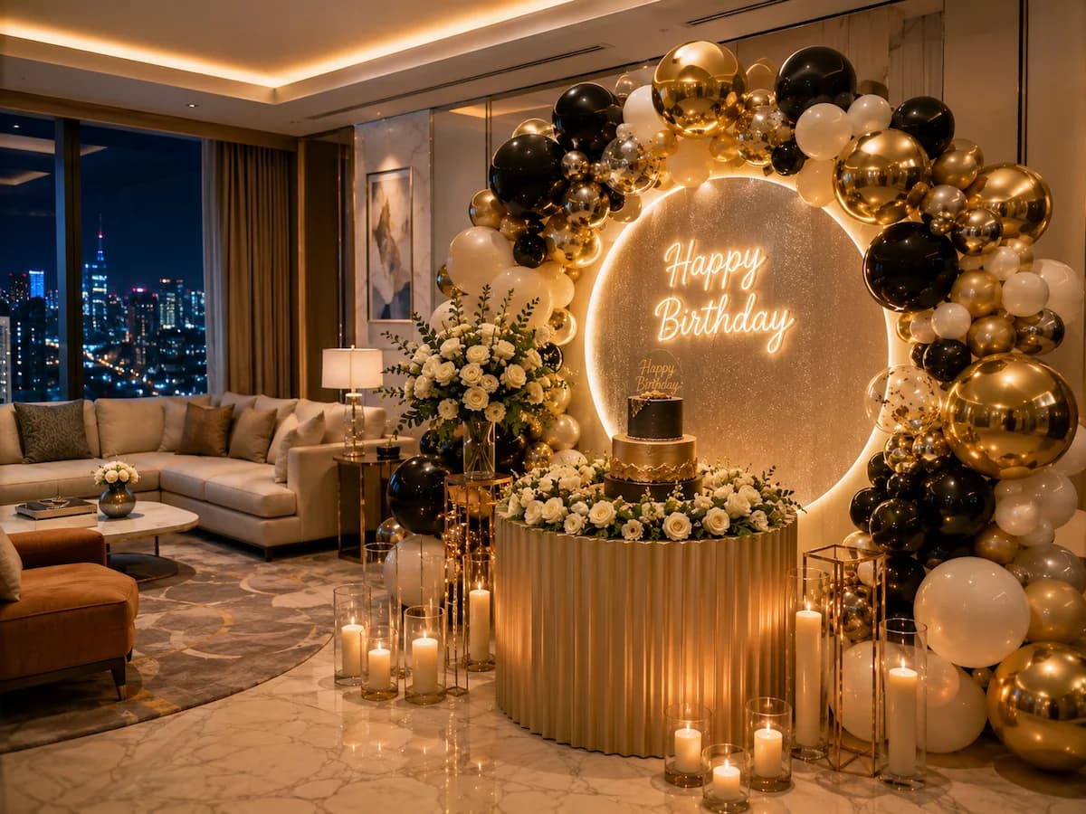 Premium Hotel Birthday Decoration in Delhi