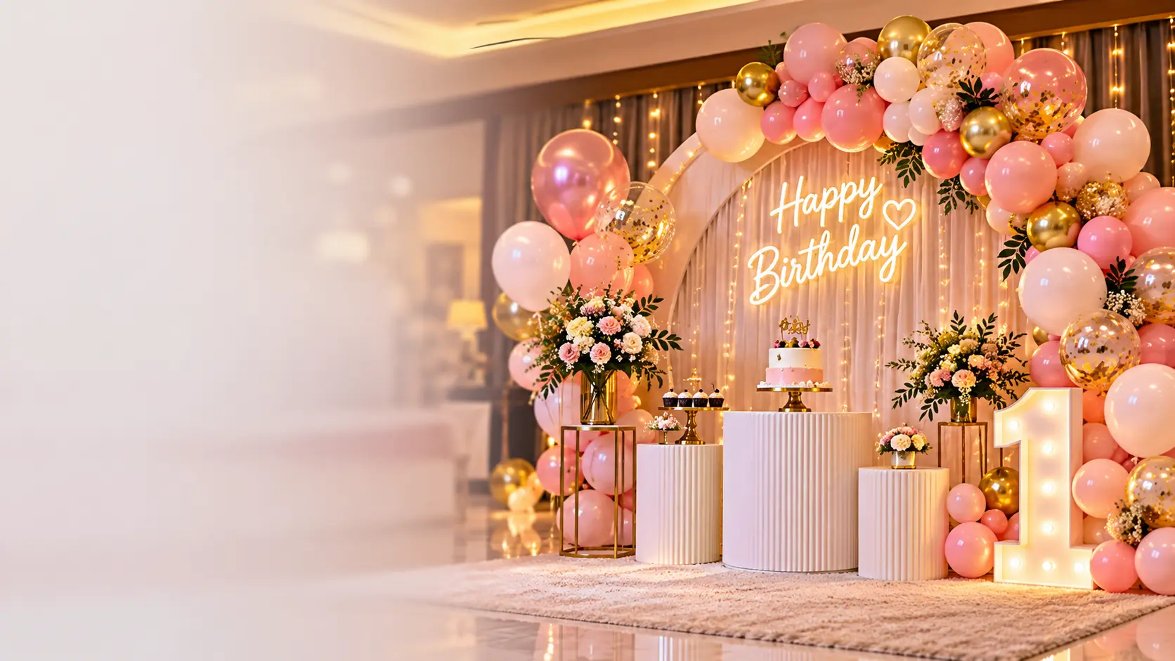 Customized birthday decoration and theme setup in Aligarh