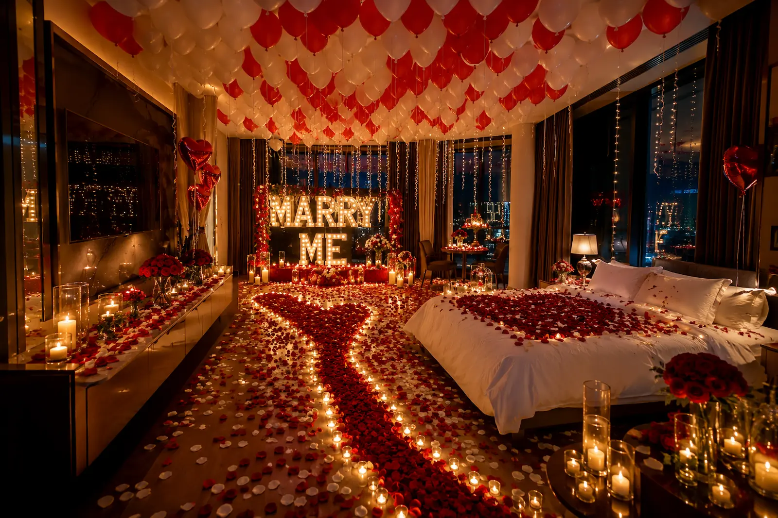 Hotel room proposal decoration in Mathura
