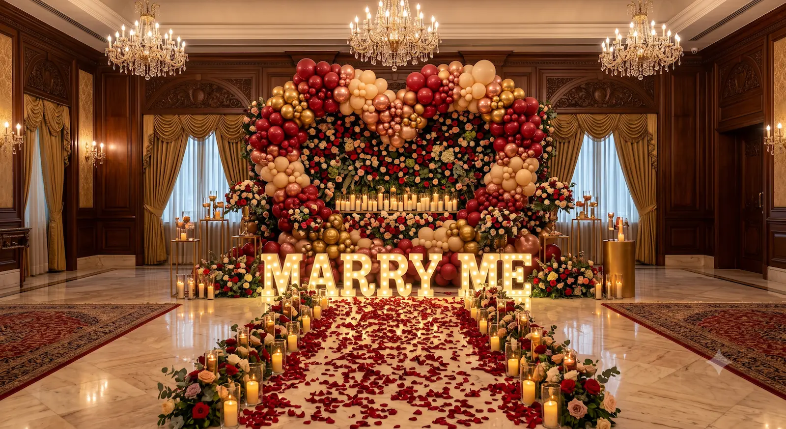 LED MARRY ME proposal decoration in Mathura